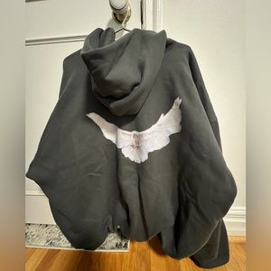 Balenciaga and Yeezy Colab heavy weight hooded sweatshirt.